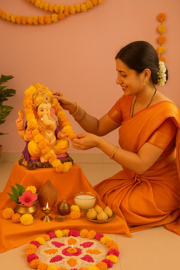 दररोज घरच्या गणपतीची सेवा कशी करावी? | Ganpati Puja at Home in Marathi 2 file 00000000072c61f8a61ddb3061fd830d दररोज घरच्या गणपतीची सेवा कशी करावी? | Ganpati Puja at Home in Marathi