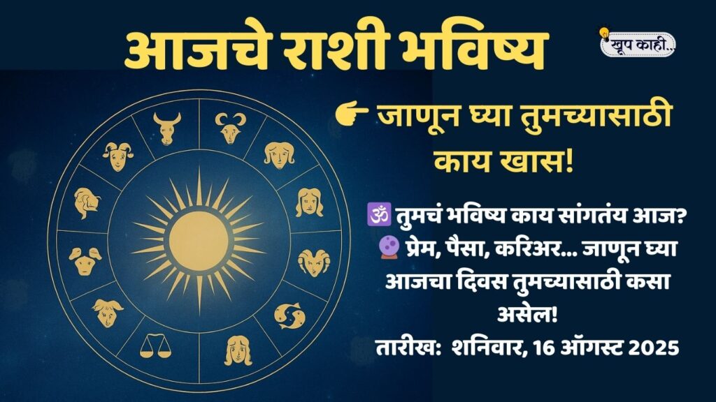 भाषा बदलली की ओळख हरवते 20250815 212101 0000 आजचे राशी भविष्य – शनिवार, 16 ऑगस्ट 2025
