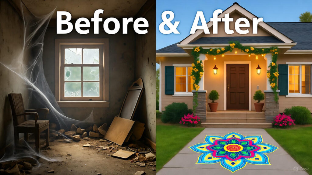 10 दिवाळी साफसफाई टिप्स – घर झळाळून दिसण्यासाठी स्मार्ट उपाय 6 64bc22e8 7600 41f3 8d82 cf2687d542ac 10 दिवाळी साफसफाई टिप्स – घर झळाळून दिसण्यासाठी स्मार्ट उपाय