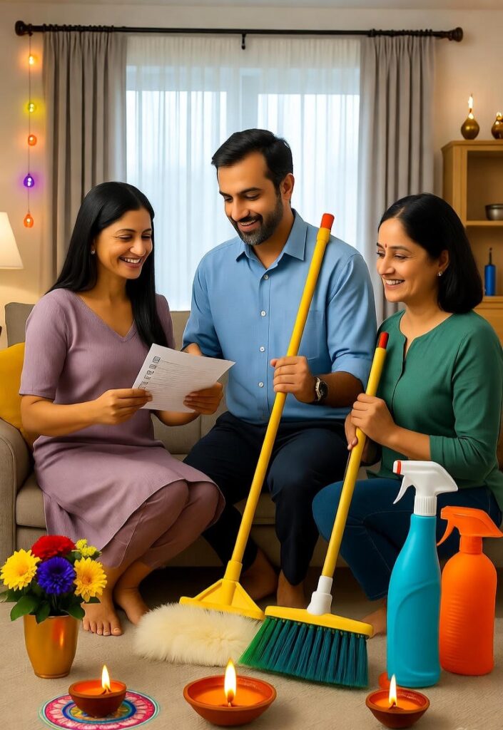 10 दिवाळी साफसफाई टिप्स – घर झळाळून दिसण्यासाठी स्मार्ट उपाय 2 a19c2ef8 bac7 4c6a 9769 29d213d40a8a 10 दिवाळी साफसफाई टिप्स – घर झळाळून दिसण्यासाठी स्मार्ट उपाय