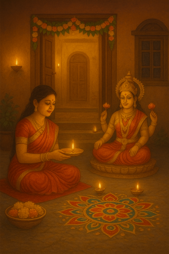 file 000000008e0461faaa7a6ff59bafda4f दिवाळीत लक्ष्मीपूजनाचे महत्त्व आणि पारंपरिक पद्धत